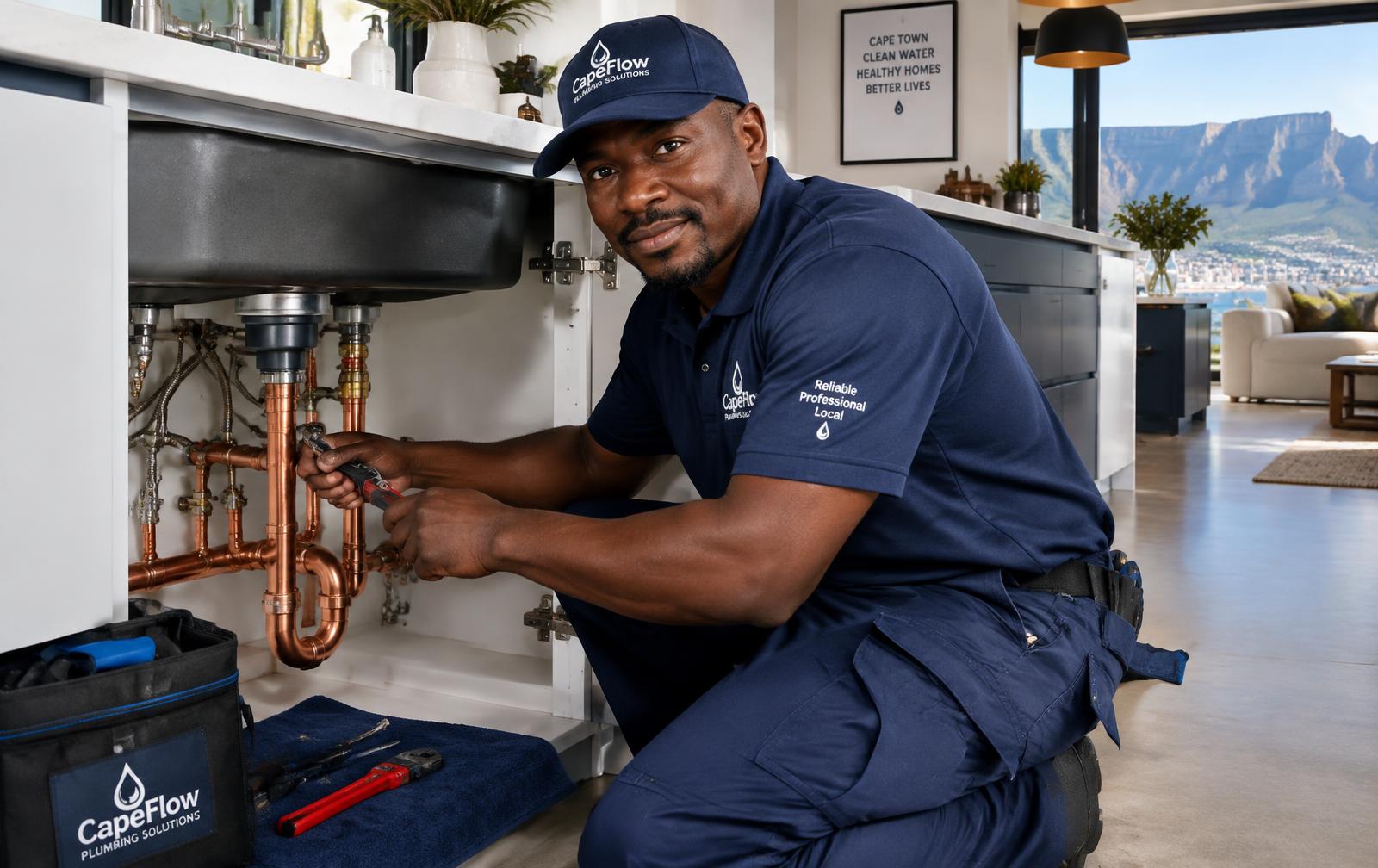 Cape Group plumber at work